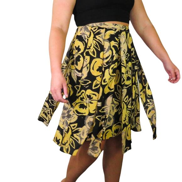 Who What Wear Art Deco Floral Tassel Skirt Size 6 Small - Picture 2 of 6